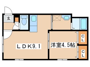 ラグジースペース白石の物件間取画像